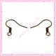 500 crochets pour boucle d'oreille bronze