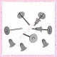 200 clous pour boucle d'oreille 8mm