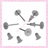200 clous pour boucle d'oreille 8mm
