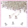 200 clous pour boucle d'oreilles + 200 bouchons