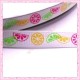 4 mètres de ruban 9mm motif fruit