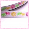 4 mètres de ruban 9mm motif fruit