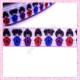 4 mètres de ruban 9mm motif kokeshi