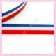 4 mètres de ruban 9mm thème drapeau France bleu blanc rouge