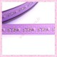 4 mètres de ruban 9mm violet motif fleur