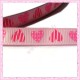 4 mètres de ruban rose 9mm motif coeur