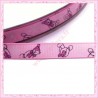 4 mètres de ruban rose 9mm thème nounours oursons