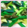 mélange de 50 noeuds satin vert