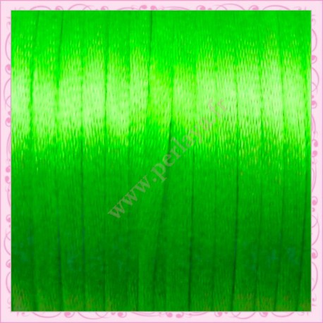 10 mètres de fil satiné queue de rat vert