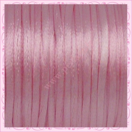 10 mètres de fil satiné queue de rat rose