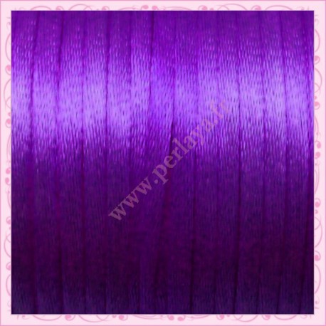 10 mètres de fil satiné queue de rat violet