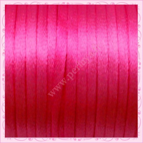 10 mètres de fil satiné queue de rat rose
