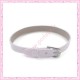 3 bracelets simili cuir blanc 22cm
