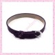 3 bracelets simili cuir violet 22cm