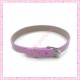 3 bracelets simili cuir rose 22cm