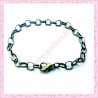 12 bracelets chaine en métal bronze