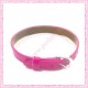 3 bracelets simili cuir rose fushia 22cm