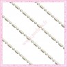 5 mètres de chaine bille argenté 1.5mm