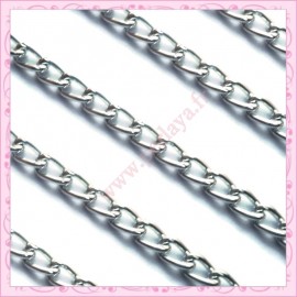 1 mètre de chaine argenté