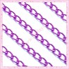 2 mètres de chaine aluminium violette