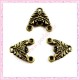 Lot de 30 connecteurs 3 multi-rangs en métal bronze 14mm