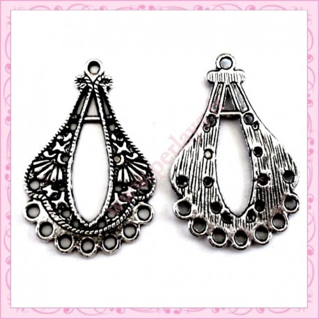 Lot de 20 estampes en métal argentés 3.6cm