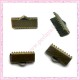 lot de 200 griffes ruban bronze 8mm