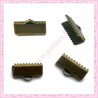 100 griffes ruban bronze 13mm