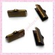 lot de 100 griffes ruban bronze 13mm