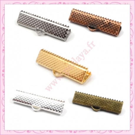 Mixte de 100 griffes 25mm doré - bronze - argenté - mat - cuivré