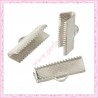  100 griffes pour ruban argentés 20mm