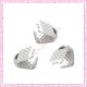 lot de 10 griffes ruban argenté 6mm 