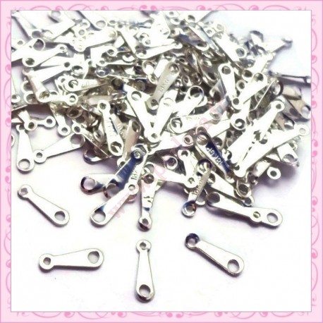 250 attaches fermoirs argentées