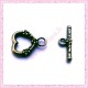 Lot de 50 fermoirs toggles bronze coeurs
