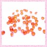 100 strass en acrylique 4,5mm orange
