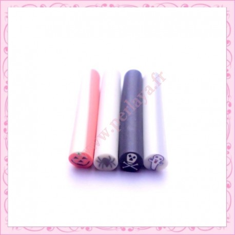  8 minis canes fimo halloween