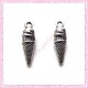 Lot de 15 breloques glace en métal argentées 1,9cm