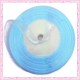 45 mètres de ruban organza 10mm bleu
