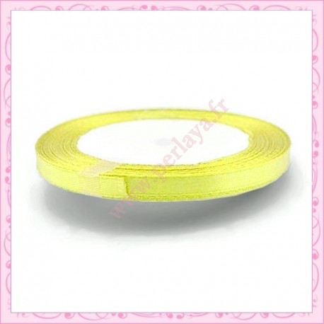 20 mètres de ruban satin 6mm marron