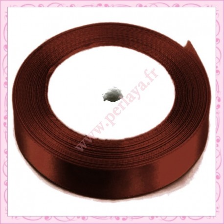 23 mètres de ruban satin 12mm noir