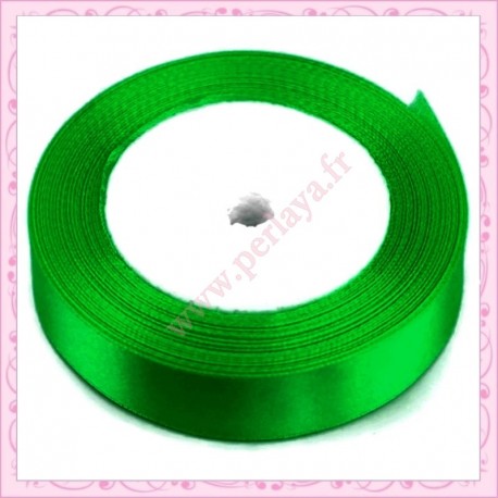 23 mètres de ruban satin 12mm vert kaki