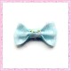 Lot de 20 appliques noeuds bleu à pois 2.8cm