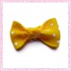 Lot de 20 appliques noeuds orange à pois 2.8cm