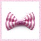 20 appliques noeuds violet/rose et blanc à rayures 3.5cm