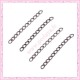 100 chainettes extension cuivrées 5cm