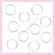 Lot de 300 anneaux argentés 12mm