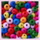 300 perles soucoupe 14mm en bois