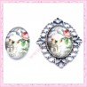 4 cabochons en verre oval 18x25mm Arc de Triomphe