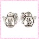Lot de 15 breloques théière en métal argentées 1.3cm