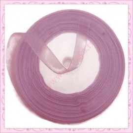 45 mètres de ruban organza 10mm violet
